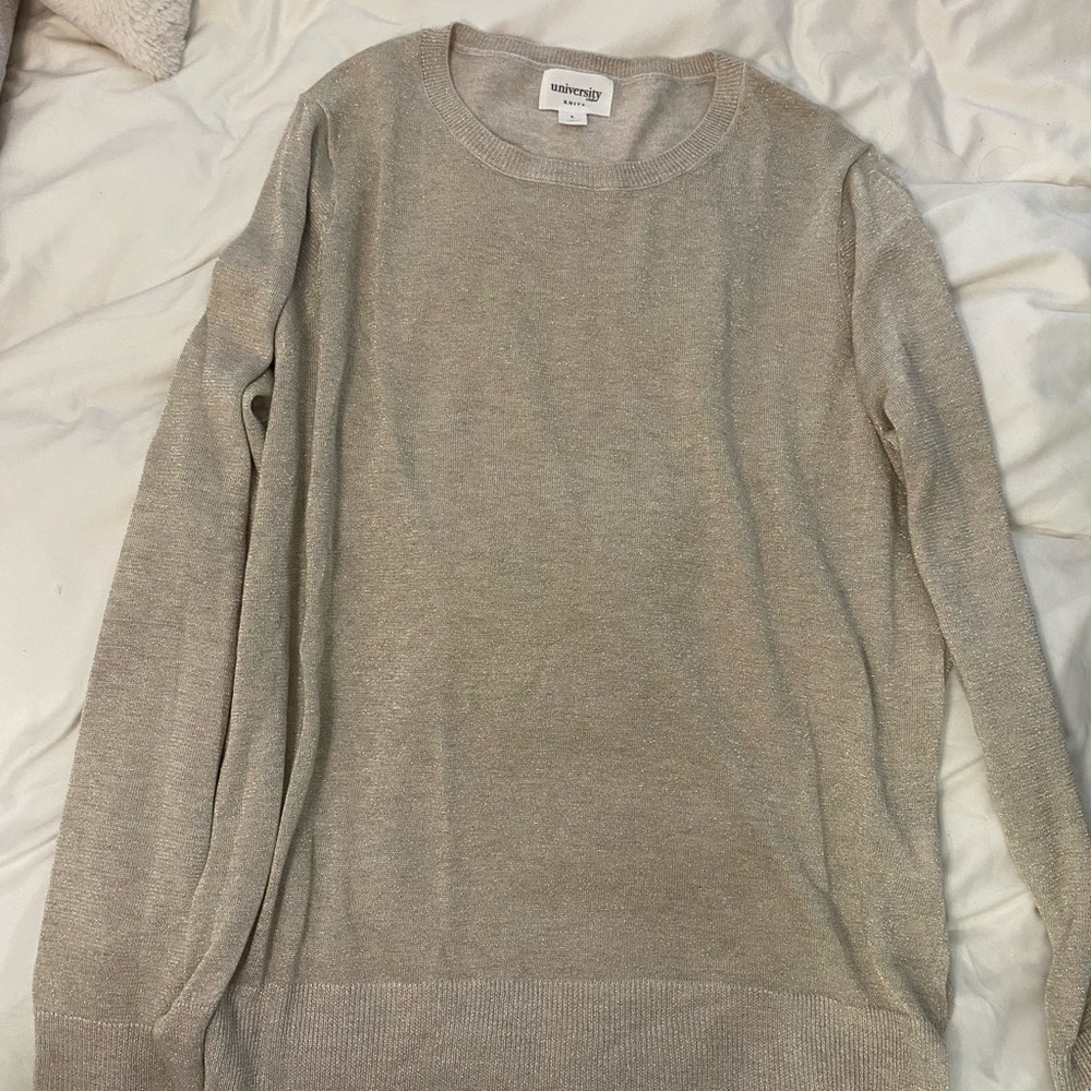 Sparkly long sleeve sweater